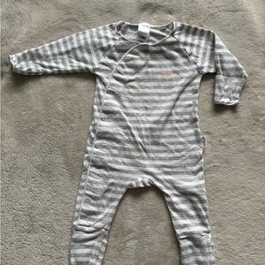 Striped Gray BONDS wondersuit